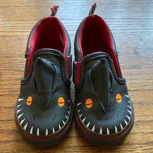 Vans Asher V Vansosaur Dinosaur Slip Ons